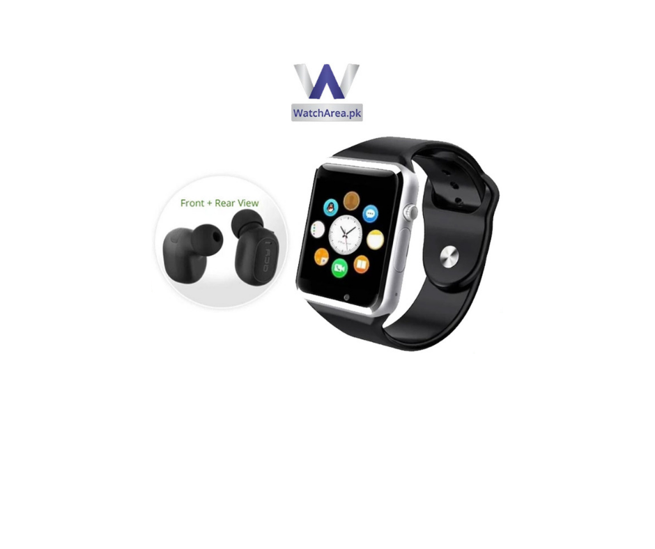 BUNDLE DEAL (Pack of 2)- W08 smart watch +QCY Mini 2 Bluetooth Handsfree