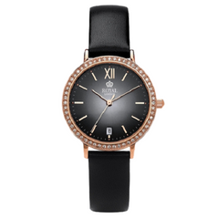 Royal London Ladies Classic Black Leather Watch