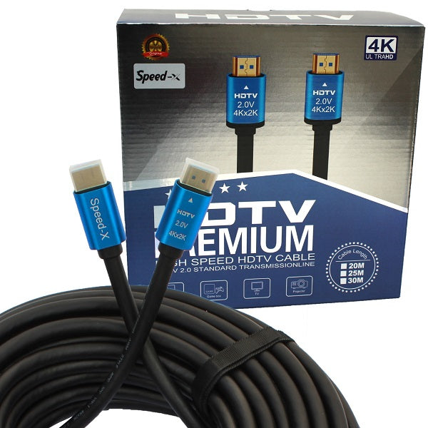 Speed-X 2.0V HDMI Premium Cable Ultra HD 4k 25m