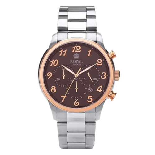 Royal London Men’s Chronograph Wrist Brown Dial Watch