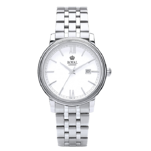 Royal London Gents Classic Stainless Steel White Dial Watch