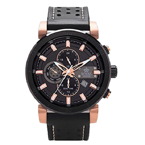 Royal London Gents Sport Multi-Function Leather Strap Watch