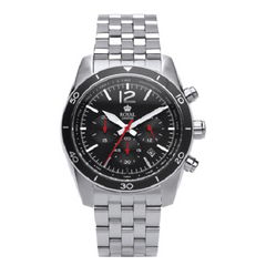 Royal London Stainless Steel Black Dial Gents Watch