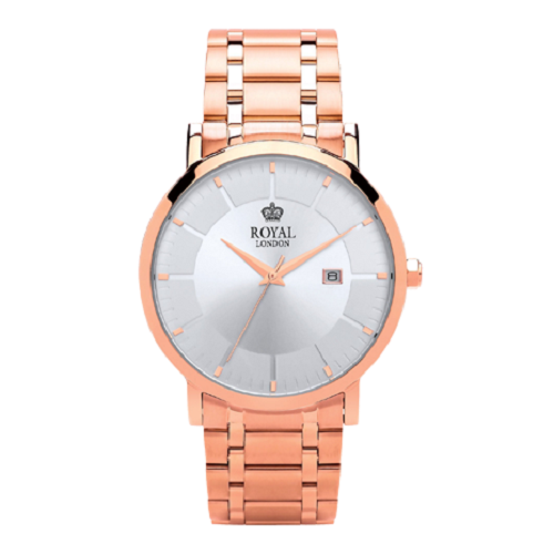 Royal London Classic Gents Rose Gold Steel Watch