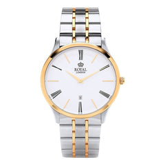 Royal London Men’s Classic Two Tone Steel Gold Plate Watch