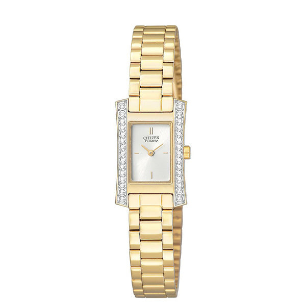 Buy Citizen Women Quartz Crystal Bezel Watch Online in Pakistan WatchArea.pk