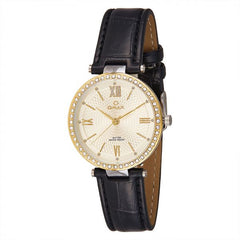 Women Leather Strap Wrist Watch Omax GT001T12l