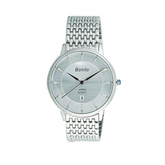 Bonito  silver  Wrist Watch for Men