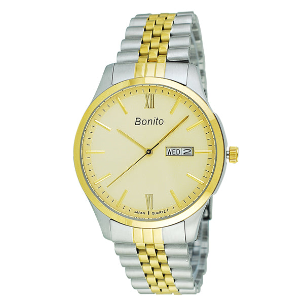 Bonito Gld Stainless Steel Wrist Watch for Men