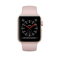 Apple iWatch Series 3 38mm Gold Aluminium Case With Pink Sand Sport Band